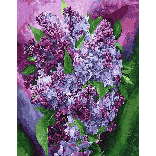 Картина по номерам Квіти - Бузкове цвітіння