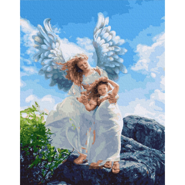 Картина по номерам Діти та ангели - Ангели серед нас