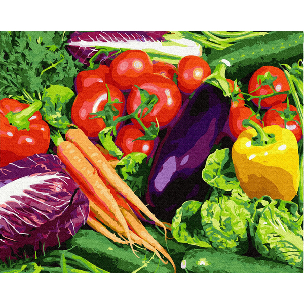 Картина по номерам Натюрморти - Овочі