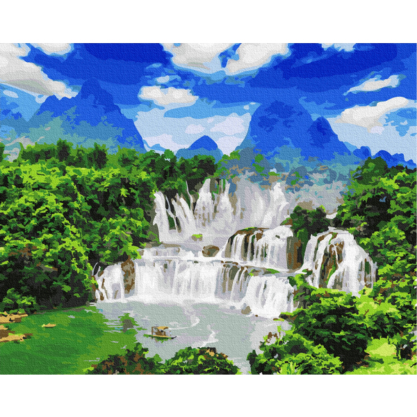 Картина по номерам Пейзажі - Водопад Детіан
