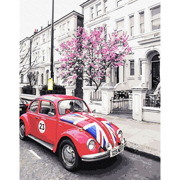 Картина по номерам Города - Британське авто