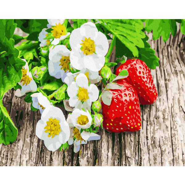 Картина по номерам Натюрморти - Ранні полунички