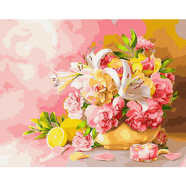 Картина по номерам Натюрморти - Букет з ліліями