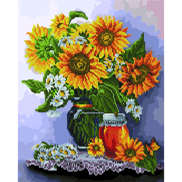 Комбінована алмазна мозаїка - Сонячний натюрморт