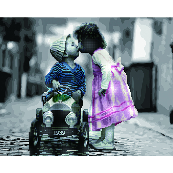 Комбінована алмазна мозаїка - Маленька любов