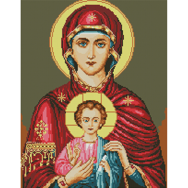 Алмазна мозаїка 40х50 - Ікона Ісус і Марія