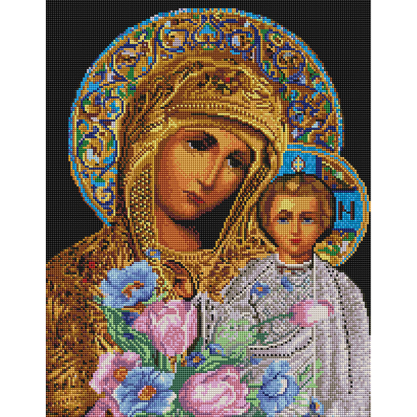 Алмазна мозаїка 40х50 - Ікона Ісус і Марія