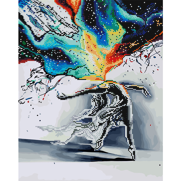 Комбінована алмазна мозаїка - Танець мистецтва
