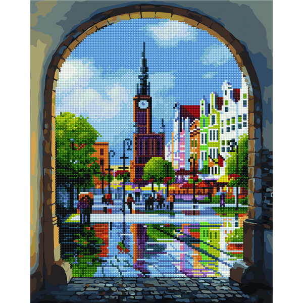 Комбінована алмазна мозаїка - Вікно в Європу