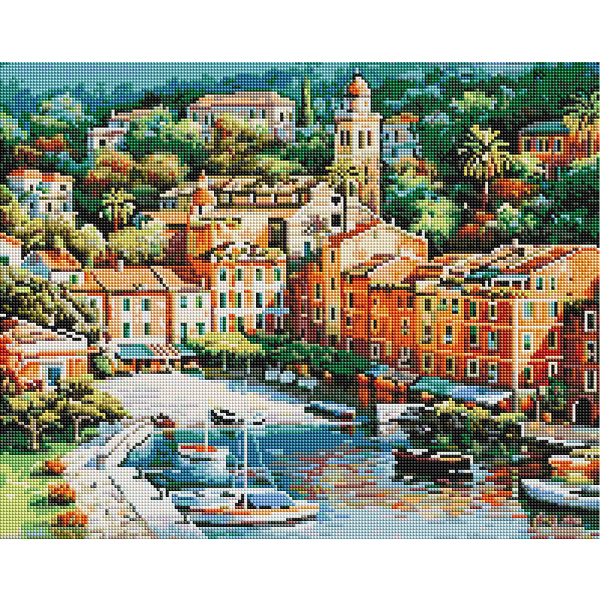 Алмазна мозаїка 40х50 - Вид на місто