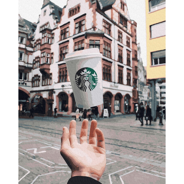 Картина по номерам Авторські колекції - Чашечка Старбакс