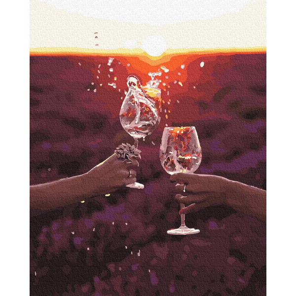 Картина по номерам Авторські колекції - Сонце в бокалі