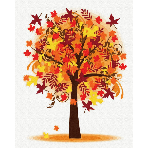 Картина по номерам Природа - Осінне дерево