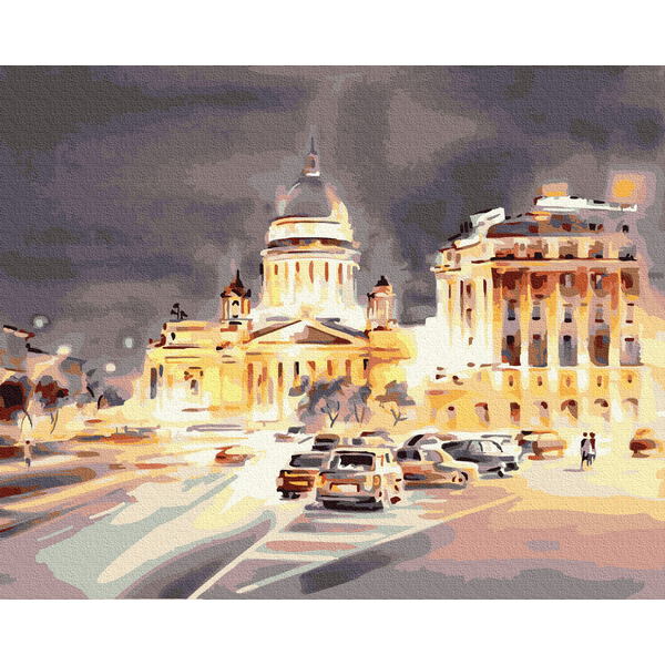 Картина по номерам Города - Світло нічного міста