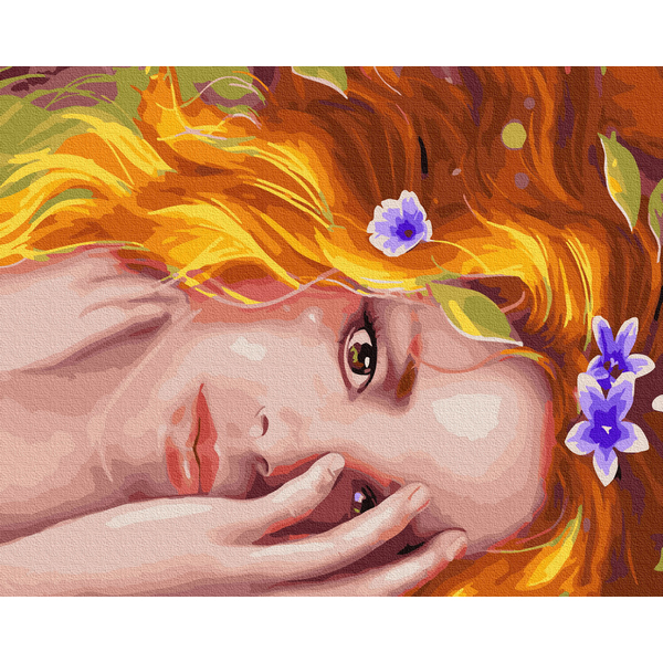 Картина по номерам Люди на картинах - Золотоволоска