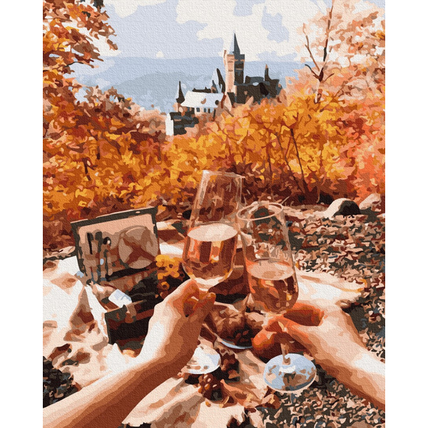 Картина по номерам Авторські колекції - Осінній пікнік біля замку