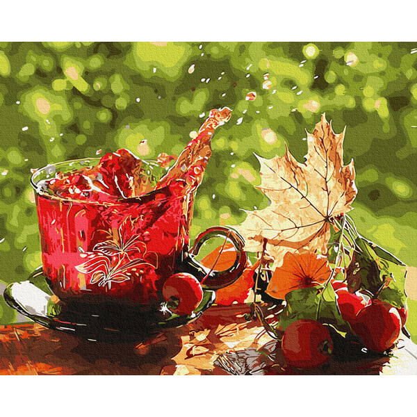 Картина по номерам Натюрморти - Фруктовий чай