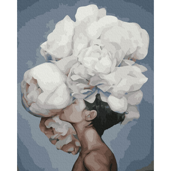 Картина по номерам Авторські колекції - Жінка з піонами