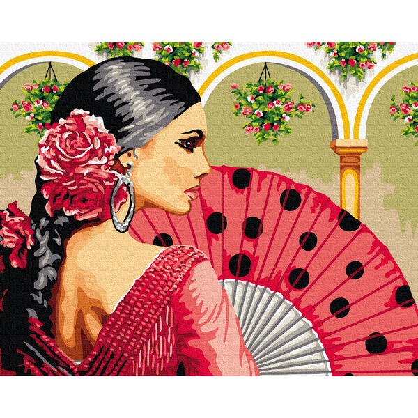 Картина по номерам Люди на картинах - Красуня Кармен