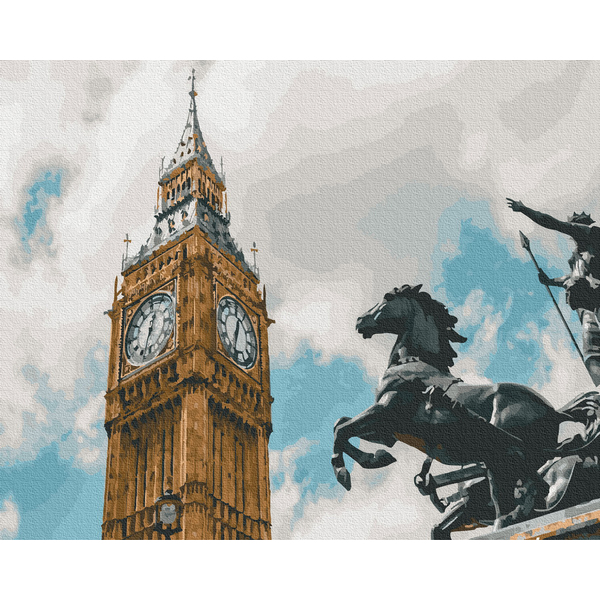 Картина по номерам Города - Боудіка біля Біг Бена