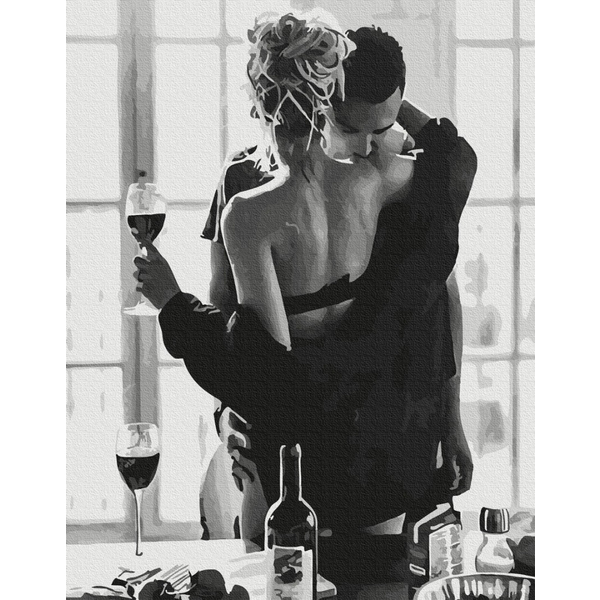 Картина по номерам Преміум картини - Пристрасна пара