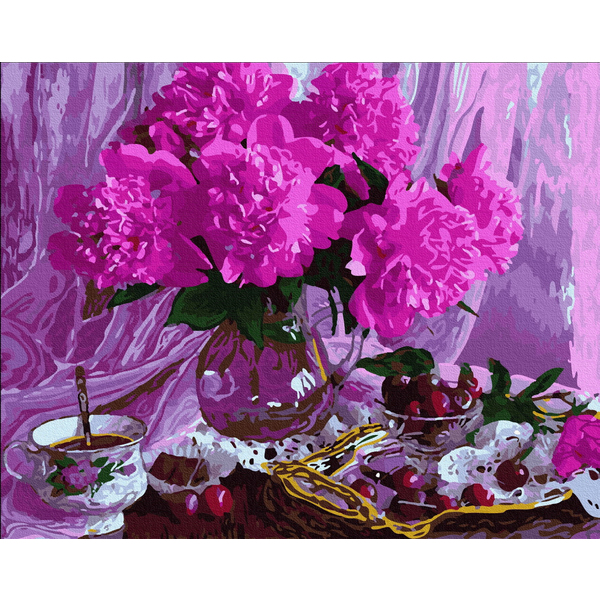 Картина по номерам Преміум картини - Піони