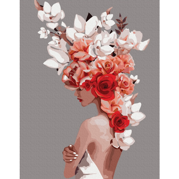 Картина по номерам Преміум картини - Квіткова тіара