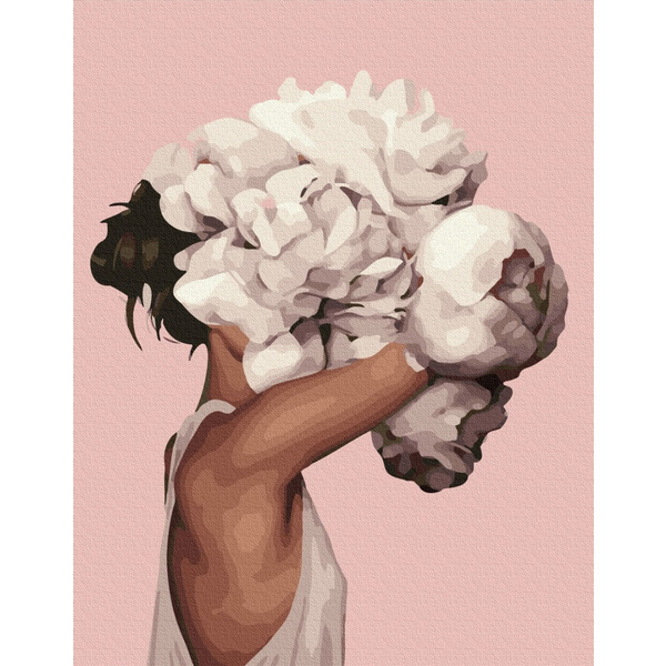 Картина по номерам Преміум картини - Оберемок піонів