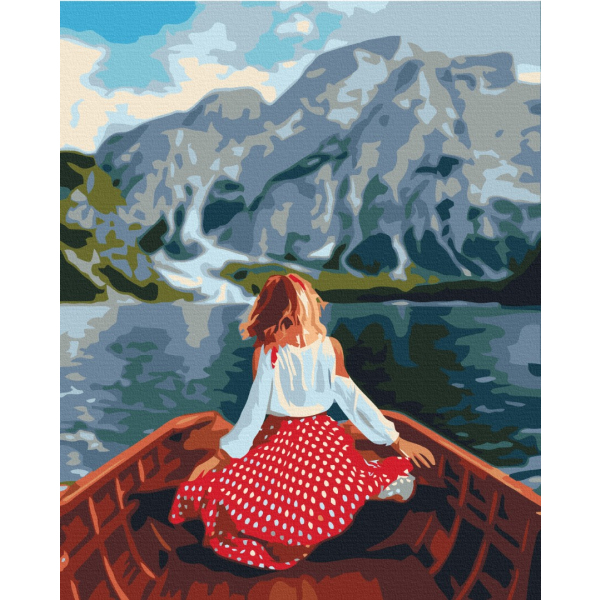 Картина по номерам Люди на картинах - Путешественница на озере Брайес