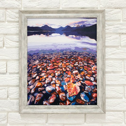 Багетная рамка (барокко в серебре 4,5 см) 40х50