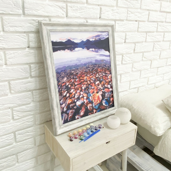 Багетні рами - Багетная рамка (барокко в серебре 4,5 см) 40х50