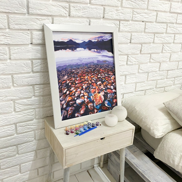 Багетні рами - Багетна рамка (біла 4 см) 40х50