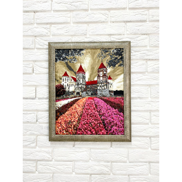 Багетні рами - Багетная рамка (белое золото 4,5 см) 40х50