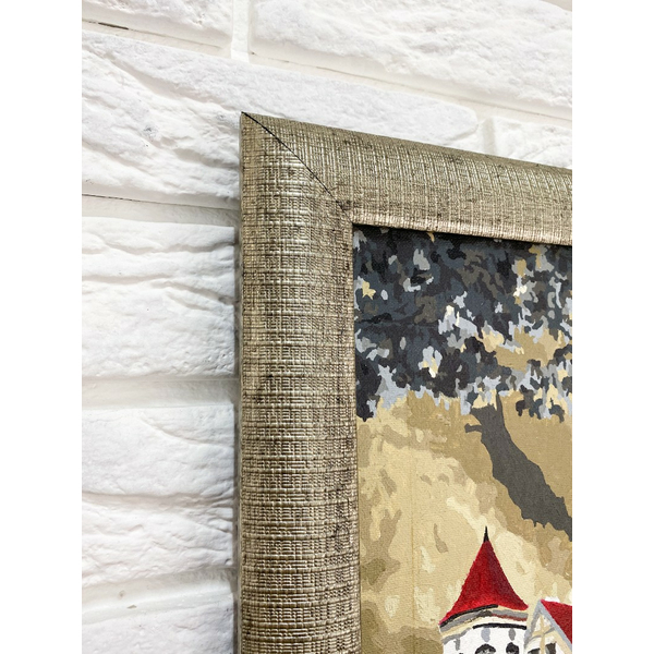 Багетні рами - Багетная рамка (белое золото 4,5 см) 40х50