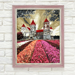 Багетна рамка (рожева посріблена 4 см) 40х50