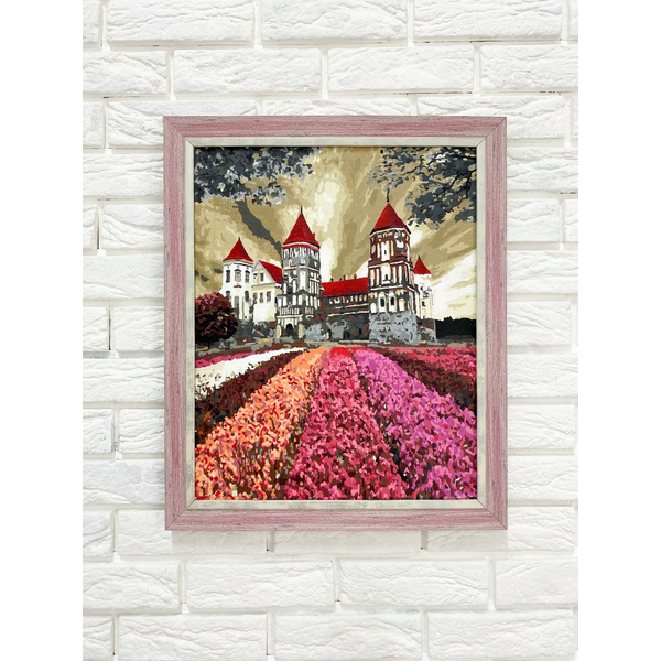 Багетні рами - Багетна рамка (рожева посріблена 4 см) 40х50