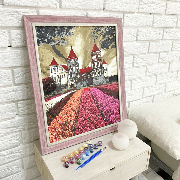 Багетні рами - Багетна рамка (рожева посріблена 4 см) 40х50