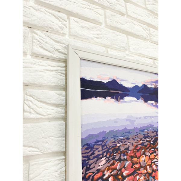 Багетні рами - Багетна рамка (біла рельєфна 3 см) 40х50