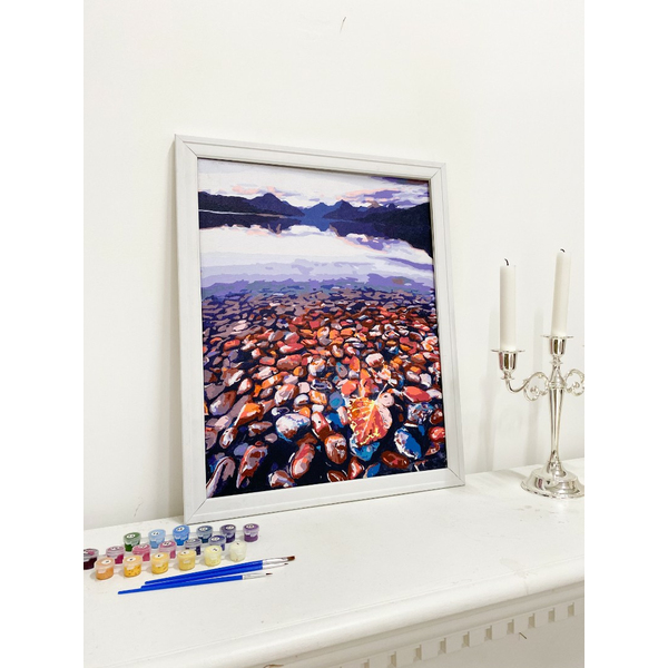 Багетні рами - Багетна рамка (біла рельєфна 3 см) 40х50