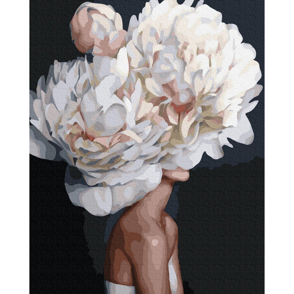 Картина по номерам Преміум картини - Квітуча леді