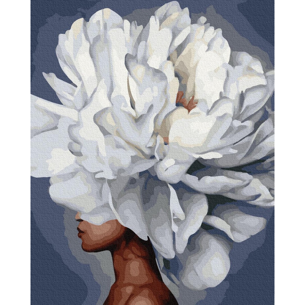 Картина по номерам Преміум картини - Квітучий профіль