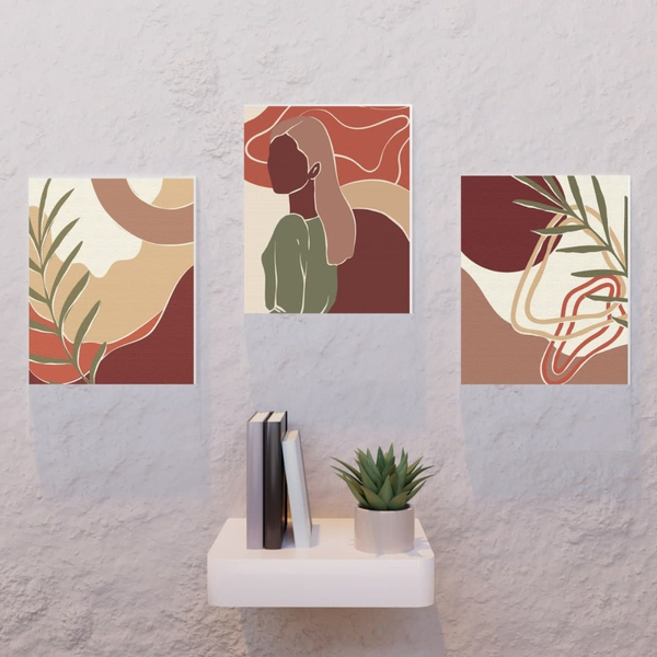 Картина по номерам Для початківців - Триптих пастельный арт 3