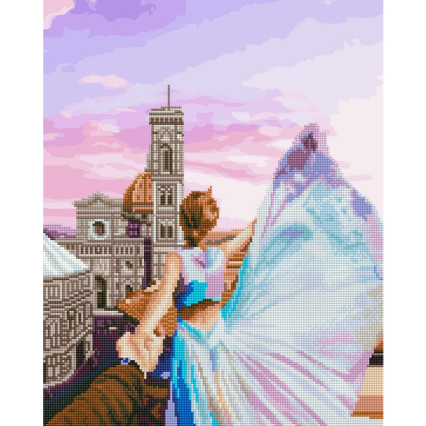 Комбінована алмазна мозаїка - Слідуй за мною. Флоренція