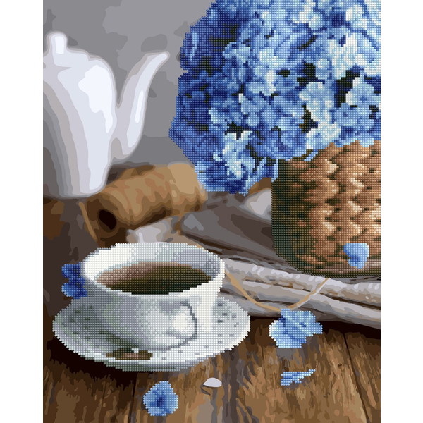 Комбінована алмазна мозаїка - Чай з квітковим ароматом