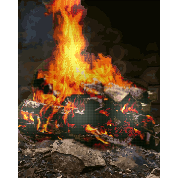 Комбінована алмазна мозаїка - Полум'я