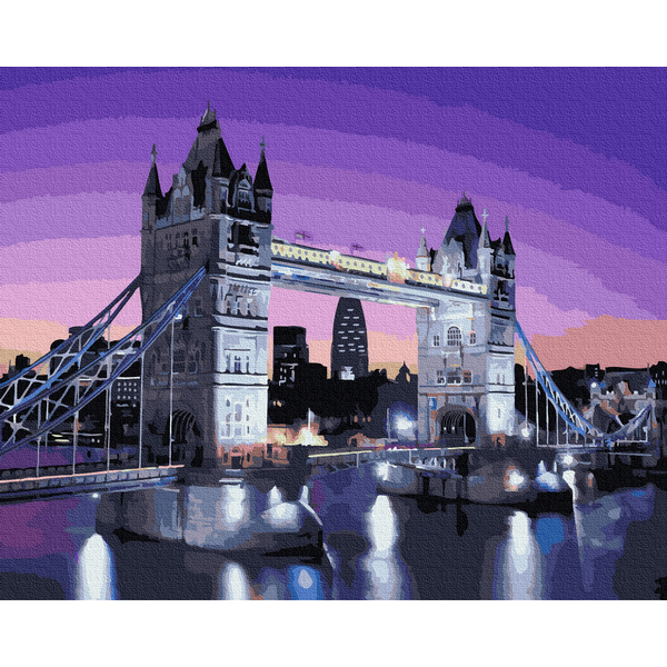 Картина по номерам Города - Світанок на Тауерському мосту