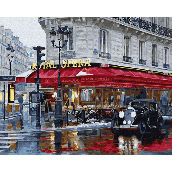 Картина по номерам Города - Паризьке кафе
