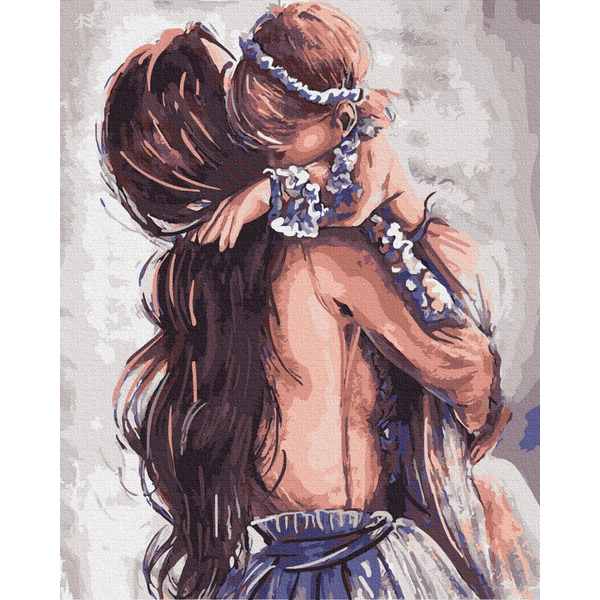 Картина по номерам Люди на картинах - Мамина любов