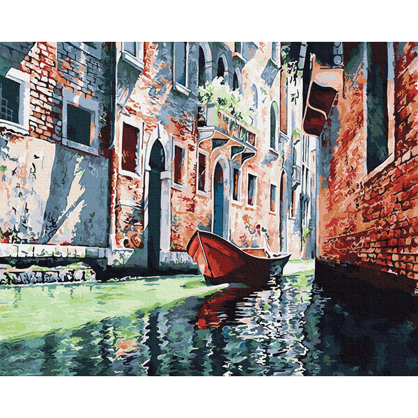 Картина по номерам Города - Гондола на каналі Венеції