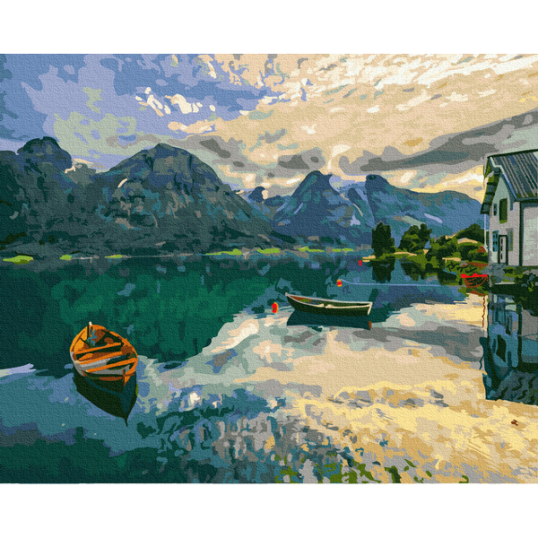 Картина по номерам Природа - Вид на  Комо